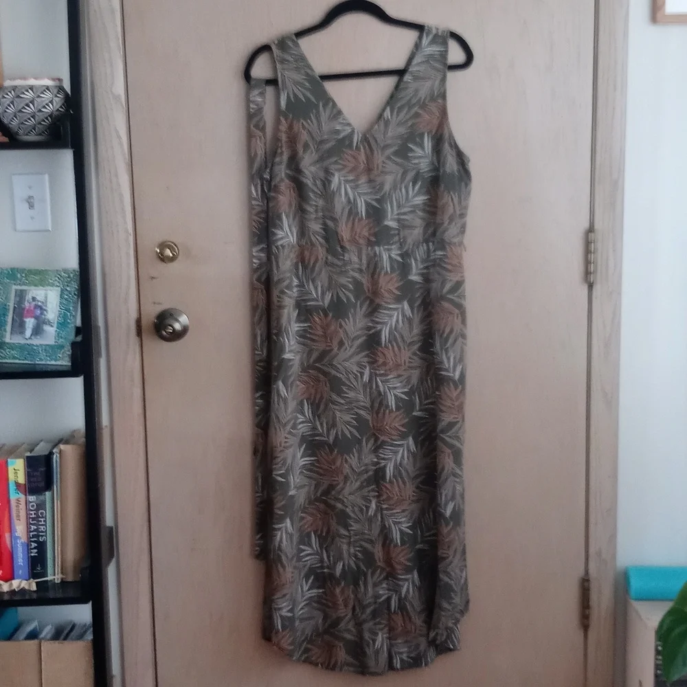 brown leopard print maxi dress L'AGENCE Sara Maxi Cover-Up Dress in Brown Multi Patch Leopard